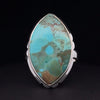 Sterling Silver Kingman Turquoise Ring Size 9.5