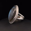 Sterling Silver Labradorite Ring Size 8