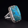 Sterling Silver Kingman Turquoise Ring Size 9.5