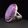 Sterling Silver Copper Purple Turquoise Ring Size 7