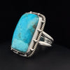 Sterling Silver Kingman Turquoise Ring Size 5