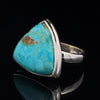 Sterling Silver Kingman Turquoise Ring Size 10