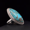 Sterling Silver Kingman Turquoise Ring Size 7