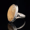 Sterling Silver Rutilated Quartz Ring Size 8