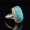 Sterling Silver Kingman Turquoise Ring Size 10