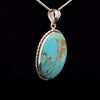 Sterling Silver Kingman Turquoise Pendant