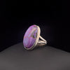 Sterling Silver Copper Purple Turquoise Ring Size 7