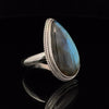 Sterling Silver Labradorite Ring Size 10