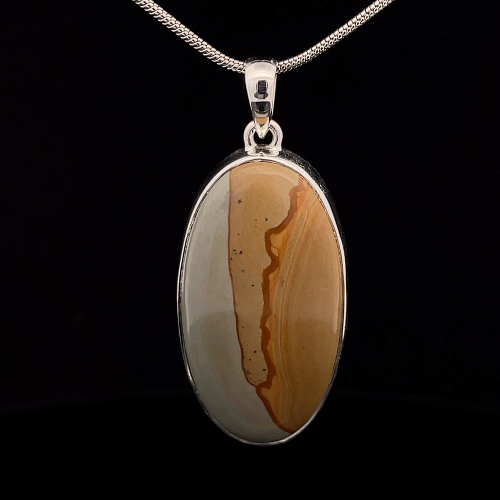Sterling Silver Wildhorse Picture Jasper Pendant