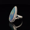 Sterling Silver Aura Opal Ring Size 7