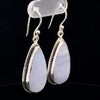 Sterling Silver Blue Lace Agate Earrings