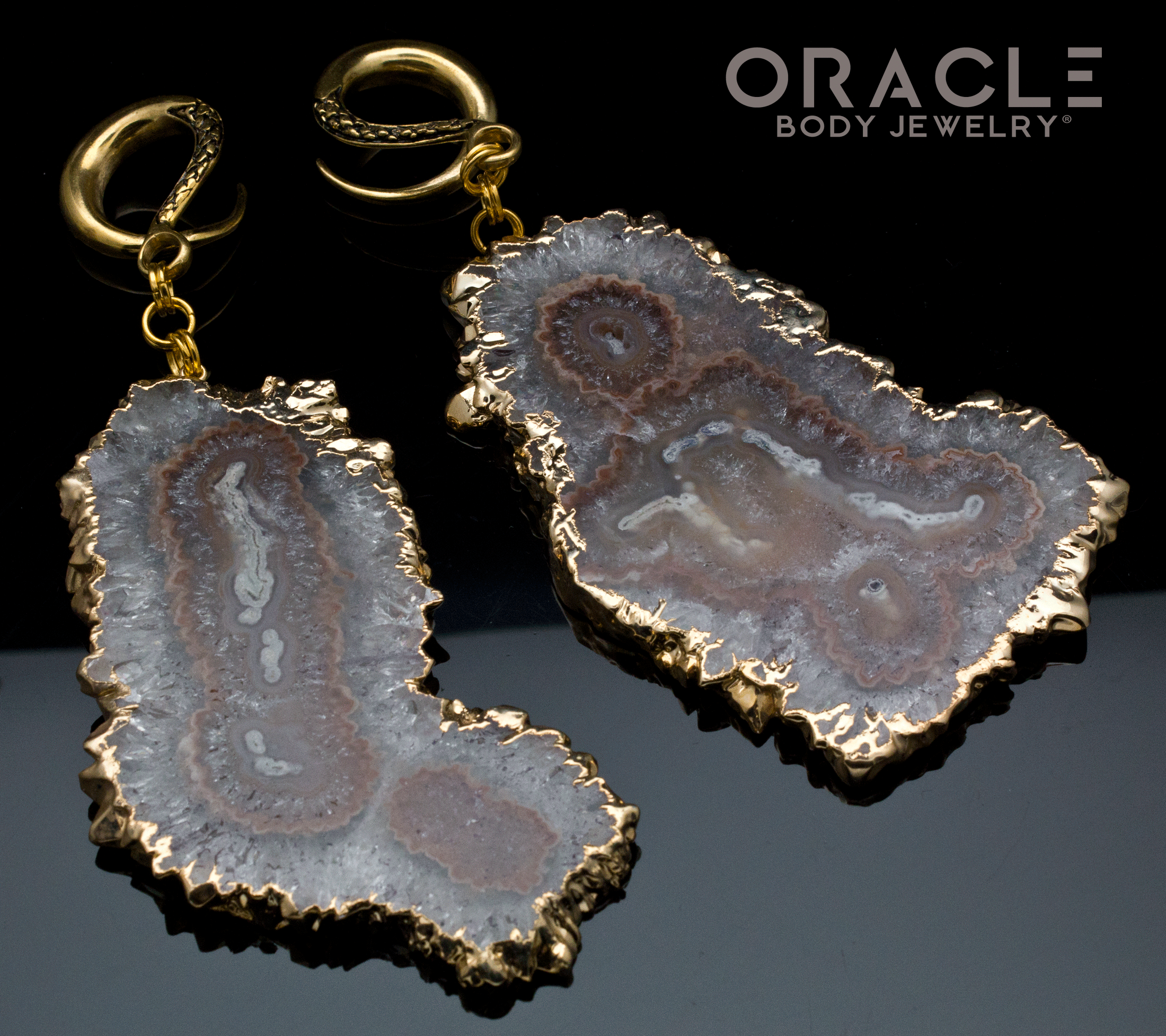 Crossover With Gold Plated Large Stalactite Slices