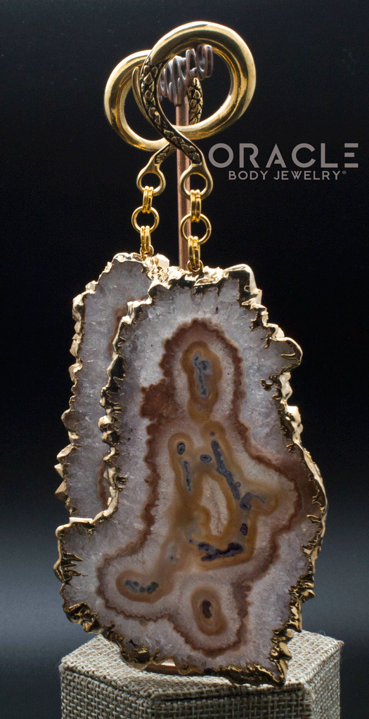 Crossover With Gold Plated Large Stalactite Slices