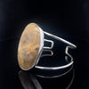 Sterling Silver Rutilated Quartz Cuff Bracelet