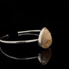 Sterling Silver Rutilated Quartz Cuff Bracelet