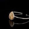 Sterling Silver Rutilated Quartz Cuff Bracelet