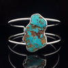 Sterling Silver Raw Turquoise Cuff Bracelet