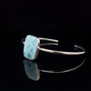 Sterling Silver Larimar Cuff Bracelet