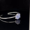 Sterling Silver Raw Tanzanite Cuff Bracelet