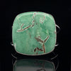 Sterling Silver Large Variscite Cuff Bracelet