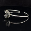 Sterling Silver Moldavite Cuff Bracelet