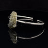 Sterling Silver Moldavite Cuff Bracelet
