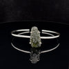 Sterling Silver Moldavite Cuff Bracelet