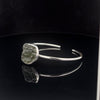 Sterling Silver Moldavite Cuff Bracelet