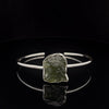 Sterling Silver Moldavite Cuff Bracelet