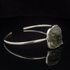 Sterling Silver Moldavite Cuff Bracelet