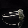 Sterling Silver Moldavite Cuff Bracelet