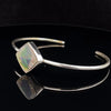 Sterling Silver Ammolite Cuff Bracelet