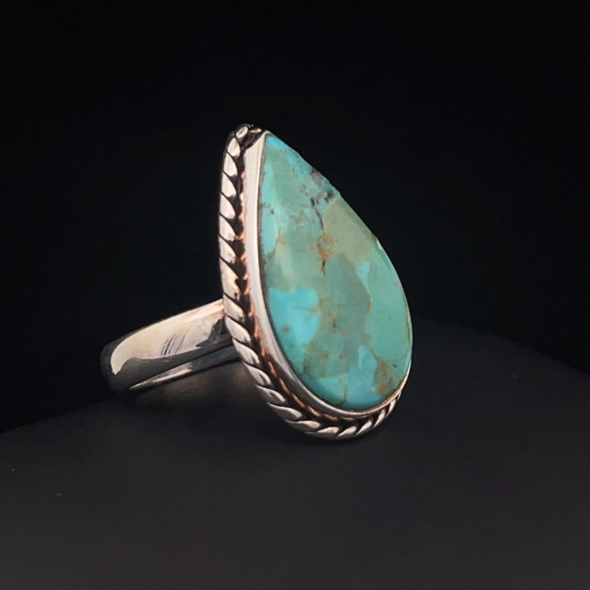 Sterling Silver Turquoise Ring Size 7