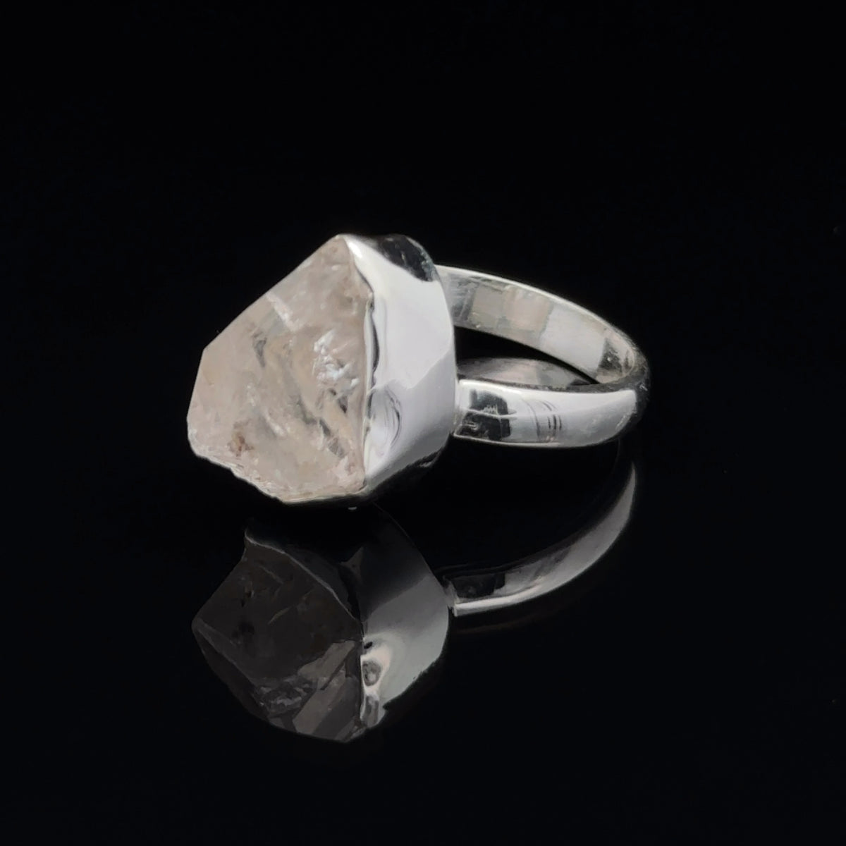 Sterling Silver Herkimer Diamond Ring Size 7