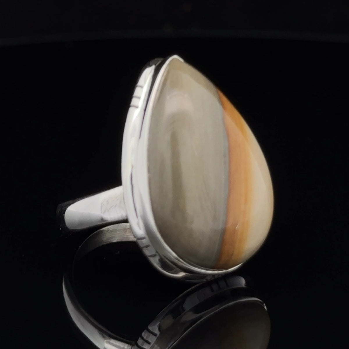 Sterling Silver Wildhorse Picture Jasper Ring Size 6
