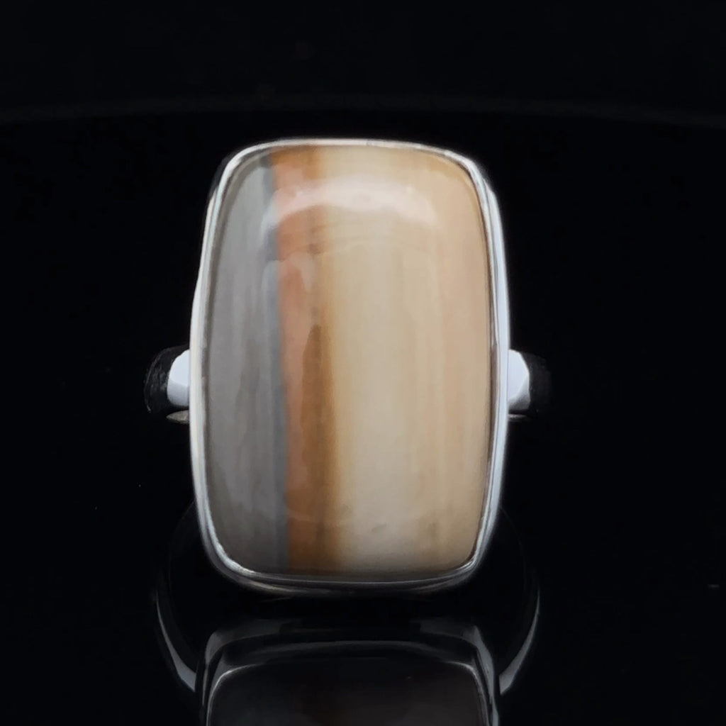 Sterling Silver Wildhorse Picture Jasper Ring Size 10