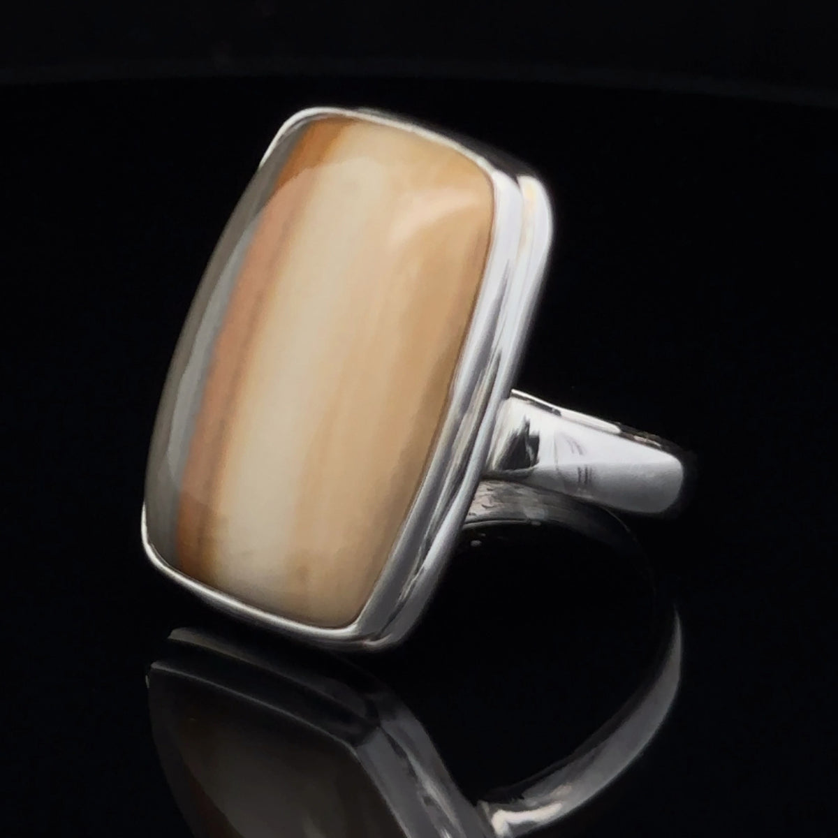 Sterling Silver Wildhorse Picture Jasper Ring Size 10