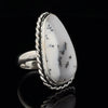 Sterling Silver Dendritic Opal Ring Size 6.5