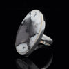 Sterling Silver Dendritic Opal Ring Size 6.5
