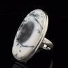 Sterling Silver Dendritic Opal Ring Size 7