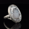 Sterling Silver Dendritic Opal Ring Size 9.5