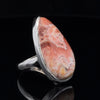 Sterling Silver Crazy Lace Agate Ring Size 7