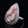 Sterling Silver Crazy Lace Agate Ring Size 11