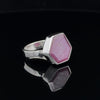 Sterling Silver Star Ruby Ring Size 6