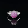 Sterling Silver Star Ruby Ring Size 7