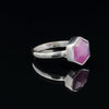 Sterling Silver Star Ruby Ring Size 7