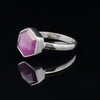 Sterling Silver Star Ruby Ring Size 7