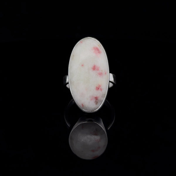 Sterling Silver Cinnabar Ring Size 6