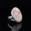 Sterling Silver Cinnabar Ring Size 7