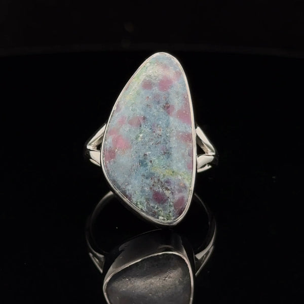 Sterling Silver Ruby In Kyanite Ring Size 8